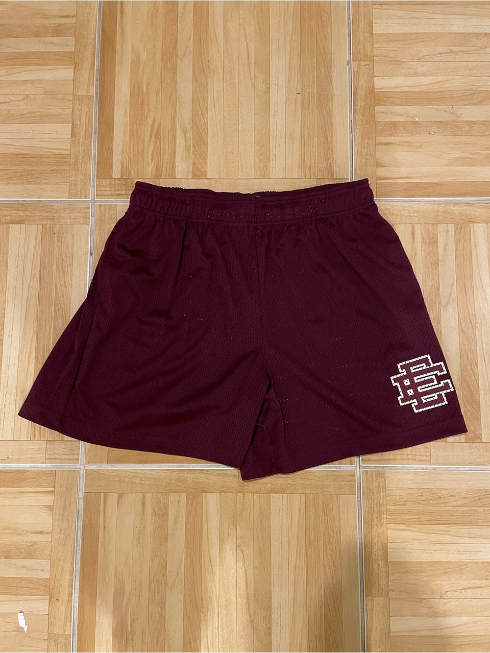 Eric Emanuel EE Basic Maroon Burgundy Athletic Mesh Shorts Size XXL